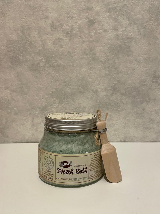 Pot Sel de bain - Aloe Vera & Menthe poivrée